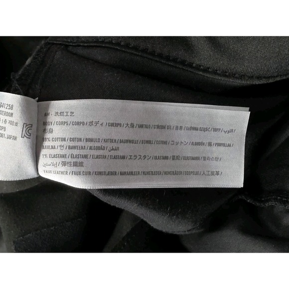 Abercrombie & Fitch Jeans‎ 90s Straight High Rise Denim Faux Leather 10/30 Short - Picture 5 of 6